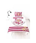 Harry Potter 'Muggles' Single Duvet Set – Reversible Two Sided Hogwarts Large Print Design