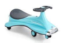 Highgrip Swing car Magnum Music Magic Twister car with Fully Assemble Ride-on, Twister Puch Wagon Baby car with Interactive Musical,Toy for Kids with Rich Sounds and Durable Construction (SkyBlue)