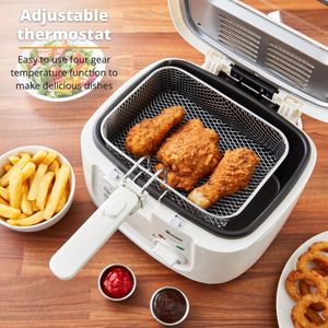 Swan 2.5L Deep Fat Fryer – Stainless Steel Electric Home Cooker