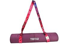 Strap Sling/Bag for Yoga Mat by Tiiyar - Adjustable Polyester Cotton Yoga Mat Carrier (Yoga Mat Strap/Bag/Sling), 2 Year Warranty (Gorgeous)