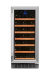 Freestanding Wine Refrigerator - 34 Bottles Single Zone 7 Shelves 34'' H x 15'' W x 23'' D Freestanding/Built-In Wine Refrigerator