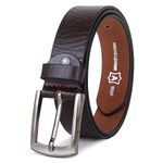 Zacharias Boy's Genuine Leather Belt for kids kb-006_Brown (Pack of 1) (4-8 Years)