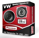 Transporter T4 Speaker upgrade Front Dash Pioneer car speakers 4" 10cm 210W