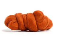 Merino Wool Roving, Premium Combed Top, Color Nutmeg, 21.5 Micron, Perfect for Felting Projects, 100% Pure Wool, Made in The UK