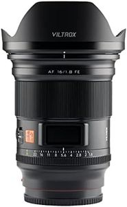 VILTROX 16mm f1.8 F1.8 Autofocus Prime Lens for Sony E Mount Lens,FE Large Aperture Wide-Angle Lens with Built-in LCD Screen Compatible for Sony a7 a7C a7III a7RIII a7RIV a7RV a9 a6100