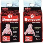 YUZLEE Bonecam Premium Pant Style Diapers (Count 50) (XX-Large) Pack of 2