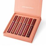 6 Pcs Matte Liquid Lipstick Set Nude Lip Gloss Non-Stick Cup Not Fade Waterproof Long Lasting Lip Sticks Gift For Make Up Women (Set A)