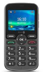 Doro 5860 4G Unlocked Mobile Phone for Seniors with Talking Number Keys, 2MP Camera, Assistance Button and Charging Cradle [UK and Irish Version] (Graphite)