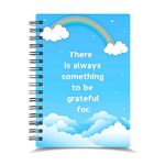 Daily Gratitude Journal Diary Notebook for Woman, Men, Kids, Teens, Simple and Easy to Write with 120 pages, Wiro Bound, Portable