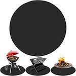 Dicunoy Round Fire Pit Mat, 36" Heatproof Mat, Under Grill Mat, Fireproof Rug Pad for Grill, Fireplace Mat BBQ Floor Mat for Decking Patio, Grass, Smokers, Charcoal Grills, Oil-Proof, Waterproof