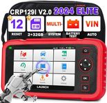 LAUNCH OBD2 Code Reader CRP129i V2.0 Diagnostic Tool, Car OBD Scanner with 4-System (ENG/ABS/SRS/AT) and 12 Reset Function (DPF Regen/ABS/TPMS/Oil/EPB/SAS/BMS/AF/Adblue/Injector/Throttle/Brake reset)