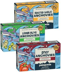 Patagonia Provisions Anchovies 3-Piece Bundle | Responsibly Sourced in Spain | 20g-22g Protein & Gluten Free | 4.2 Ounce (Pack of 3)