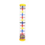 Rainmaker 12 inch Rain stick for babies Rattle Tube Rain Stick Shaker Music Sensory Auditory Instrument Toy For baby child girl (12 inch Yellow)