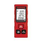 FREEMANS PROECO-L40 40m Laser Distance Meter with Area, Volume, Pythagorean Measurement and Self-Calibration Function, Carry Bag and Batteries Included, Best Suitable for Indoor Measurements