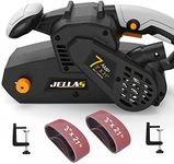 Jellas 7Amp Belt Sander 3 × 21-Inch with Dust Bag, Bench Sander with Variable-speed Control, 2 in 1 Vacuum Adapter, 10 Feet (3 Meters) Length Power Cord - BS750