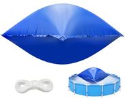 Sfcddtlg 7.8 x 7.8 Ft Large Pool Pillows for Above Ground Pools- Square Winter Pool Cover Air Pillow- Inflatable Swimming Pool Closing Winter Pillow with Ropes for Support Pool Covers