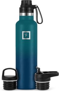 IRON °FLASK Sports Water Bottle - 710 ml, 3 Lids (Spout Lid), Vacuum Insulated Stainless Steel, Hot Cold, Modern Double Walled, Simple Thermo Mug, Standard Hydro Metal Canteen