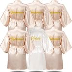 Janmercy 6 Pieces Bridesmaids Robes