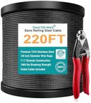 Steel DN Mate 220ft Black Wire Rope