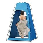 ALYEEPLOR Portable Camping Shower Tent with Floor, 51"x51"x83" Extra-Roomy Privacy Tent for Outdoor Clearance, Camping Toilet, Changing, Outdoor Shower Enclosure Easy to Assemble and Take Away(Blue)