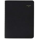 AT-A-GLANCE Daily Appointment Book, January 2019 - December 2019, 8" x 10-7/8", Four Person Group, Black (7082205)