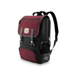 HARISSONS Dexter 18L Vintage Casual Laptop Backpack for Men & Women | Dedicated 14 Inch Laptop Compartment with USB Charging Port & 3.5mm External Audio Jack (Maroon)