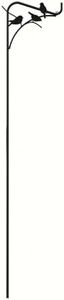 Panacea Perching Birds Single Shepherd Hook, 84-Inch, Black