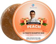 Natural Shampoo Bar soap & conditioner For Deep Scalp Cleansing and Hair, Oily Hair, Damaged Hair, Hair Nourishment, Smooth Silky Hair & Scalp, Moist Hair, SLS Free Shampoo Bar 60g Upto 45-65 Washes (Peach)