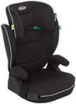 Graco Logico L i-Size R129 Highback Booster car seat with cupholders, Suitable from 100-150cm (Approx. 3.5 to 12 Years), Black Fashion