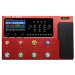 Valeton Guitar Pedal Multi-Effects Processor Guitar Bass Amp Modeling IR Cabinets Simulation with FX Loop MIDI I/O Expression Pedal Stereo OTG USB Audio Interface Red GP-200R