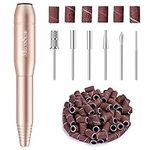 MelodySusie Portable Electric Nail Drill,Compact Efile Electrical Professional Nail File Kit for Acrylic, Gel Nails, Manicure Pedicure Polishing Shape Tools Design for Home Salon Use, Gold