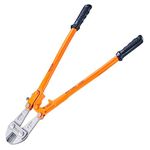 VEVOR Bolt Cutter, 24" Lock Cutter, Bi-Material Handle with Soft Rubber Grip, Chrome Molybdenum Alloy Steel Blade, Heavy Duty Bolt Cutter for Rods, Bolts, Wires, Cables, Rivets, and Chains