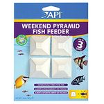 API WEEKEND PYRAMID FISH FEEDER 3-Day Automatic Fish Feeder 35-Gram 4-Count Pack,White