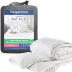 Snuggledown Goose Feather & Down Single Duvet - 10.5 Tog All Year Round Premium Quilt Ideal for Summer & Winter - Soft Cotton Cover, Hypoallergenic, Machine Washable, Size (135cm x 200cm)