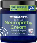 Basic Vigor Migrastil Neuropathy Relief Cream Extra Strength for Feet, Legs, and Hands. Made in The USA. Vegan and Cruelty-Free, Non-Greasy, Gentle, Non-Burning with Cooling Effect (4 oz.)