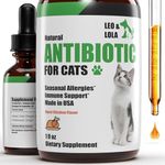 Leo & Lola Natural Cat Antibiotic : Antibiotics for Cats : Cat Antibiotics : Antibiotic for Cats : Cat Antibiotics for UTI : Cat UTI : Cat UTI Treatment : Cat UTI Antibiotics : 1 fl oz