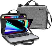 tomtoc Hardshell Laptop Shoulder Bag for 16-inch New MacBook Pro M3/M2/M1 Pro/Max A2991 A2780 A2485 A2141 2023-2019, Organized Protective Hard Case with Tablet Pocket for Up to 12.9 Inch iPad Pro