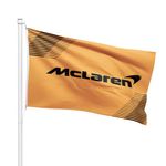 Formula One F1 McLaren Flag Banner 3x5 Feet - Premium Car Fan Merch with Brass Grommets - Ideal for Outdoor Sports Enthusiasts