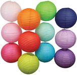 Crazy Sutra® Paper Lamp Hanging Lantern Kandeel, for Decoration Hotels Home Diwali Lantern Light Fixture (Multicolor, Size Medium) 6 Pcs