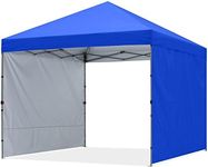 ABCCANOPY Outdoor Easy Pop up Canopy Tent with 2 Sun Wall 10x10, Royal Blue