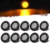 Partsam 10x 2 Clear Lens Round Ambe