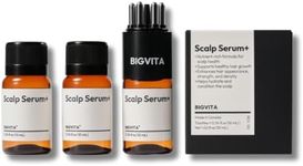 BIGVITA Scalp Serum + | Scalp Massager Applicator for Thicker, Fuller Hair | Hair Growth, Dry Scalp Relief | Biotin, AnaGain™, Centella & Natural Leaf Extracts | Soothes Itchy, Flaky Scalp