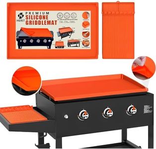 Full-Edge 36" Griddle Protective Cover Mat Includes 16" Silicone Spatula Mat Year Round Surface Protection High-Temperature Resistance Food Grade Silicone Soft Flexible Easily Washable Thick & Durable