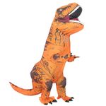 Rafalacy Inflatable Costume Adult Dinosaur Costume Blow Up T-rex Costume Full Body Halloween Costume Men Women