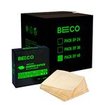 Beco Bamboo Super Soft & Absorbent Serving Tissue Napkins Bulk Pack 4800 sheets 2400 Pulls 2 ply- 100% Natural and Ecofriendly (Pack of 48)
