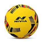 NIVIA Storm - 2024 Moulded Football - White (Yellow)