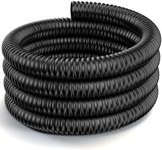 POPOSOAP Replacement Corrugated Tubing for Garden,Water Features, Waterfall(25MM ID) - Black 9.8FT