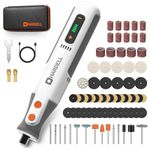 HARDELL 8V Cordless Rotary Tool Kit, 5 Variable Speed, 80 Accessories, 28000RPM, Power Tool for Sanding, Polishing, Engraving, Grinding, Drilling, DIY Crafts