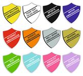 Personalised Acrylic School Ambassador Shield Shaped Name Badge with Pin - Choice of 12 Colours and Text