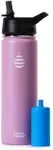 Clearly Filtered 20oz Water Bottle/Targets 200+ Contaminants/Double-Wall Insulated Stainless Steel Filtered Water Bottle BPA/BPS-Free Phthalate-Free Filters Fluoride Lead Chlorine (Pink)